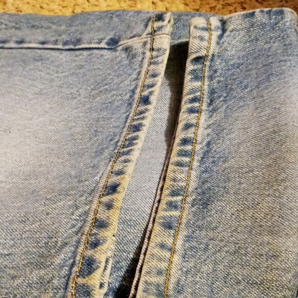 COOL Vintage Y2K Express Bleus Moda Flare Light Wash Blue Jeans Sz 9/10 Jr - Picture 13 of 16